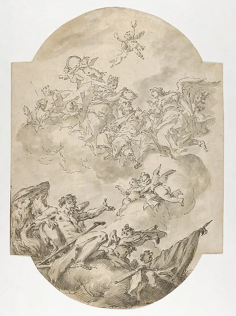 Gaspare Diziani, Glorification of the Widmann Family