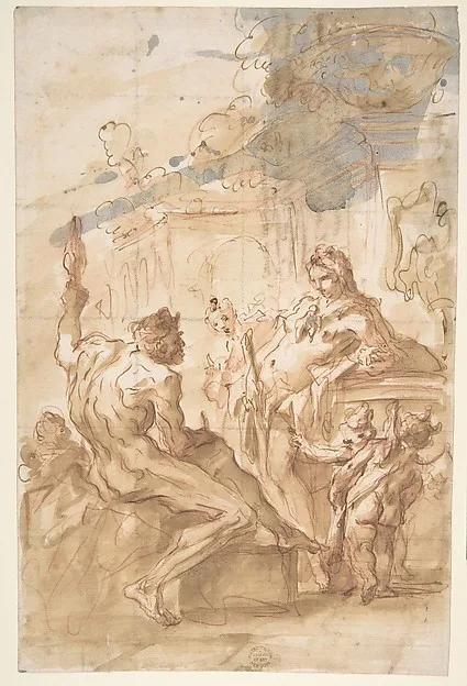 Gaspare Diziani, Hercules and Omphale