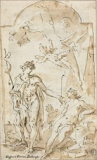 Gaspare Diziani, Bacchus and Ariadne