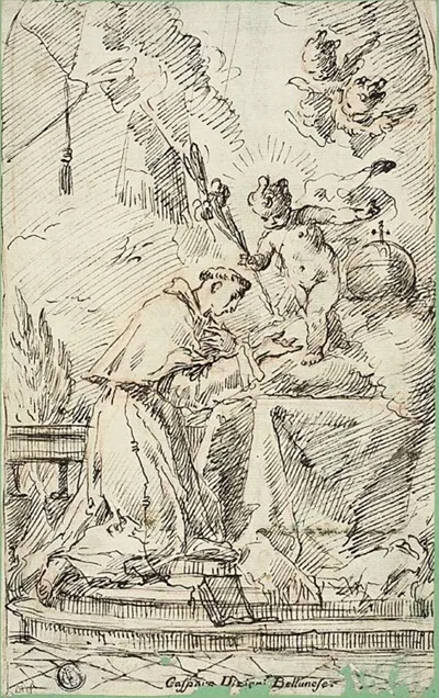 Gaspare Diziani, Saint Anthony of Padua and the Infant Jesus