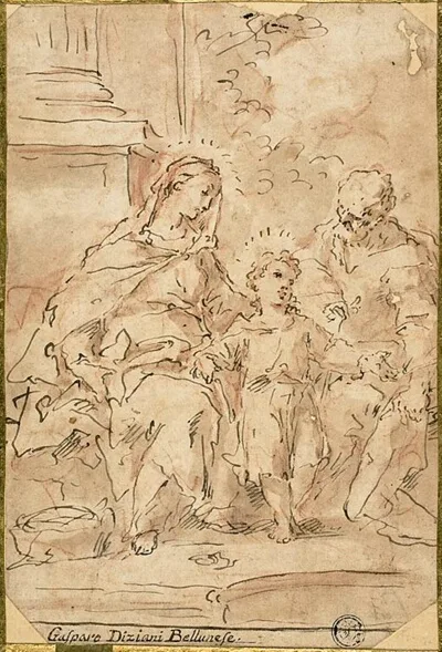 Gaspare Diziani, Holy Family