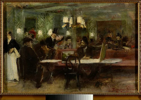 Stanisław Dębicki, Café in Paris