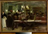Stanisław Dębicki, Café in Paris