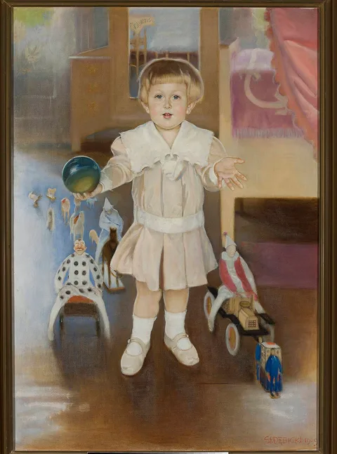 Stanisław Dębicki, Portrait of Adam Gubrynowicz (1906–?) as a child