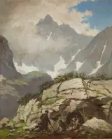 Walery Eljasz Radzikowski, Rock Refuge of Reverend Stolarczyk in the Tatra Mountains