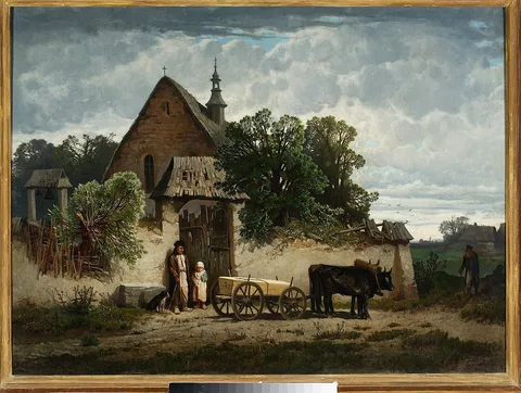 Józef Szermentowski, The Peasant burial.