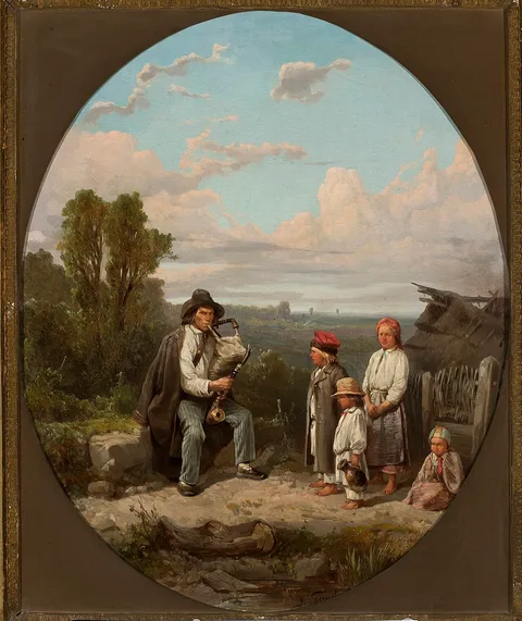Józef Szermentowski, Bagpipe player