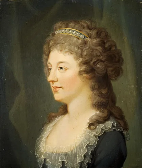 Hugh Douglas Hamilton, Charlotte Stuart, Duchess of Albany, 1753 - 1789. Daughter of Prince Charles Edward Stuart