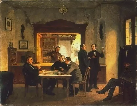 Theodor Hosemann, Weinstube