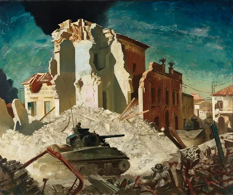 Charles Comfort, Canadian Armour Passing Through Ortona