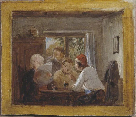 Thomas Webster, Study for ‘A Letter from the Colonies’