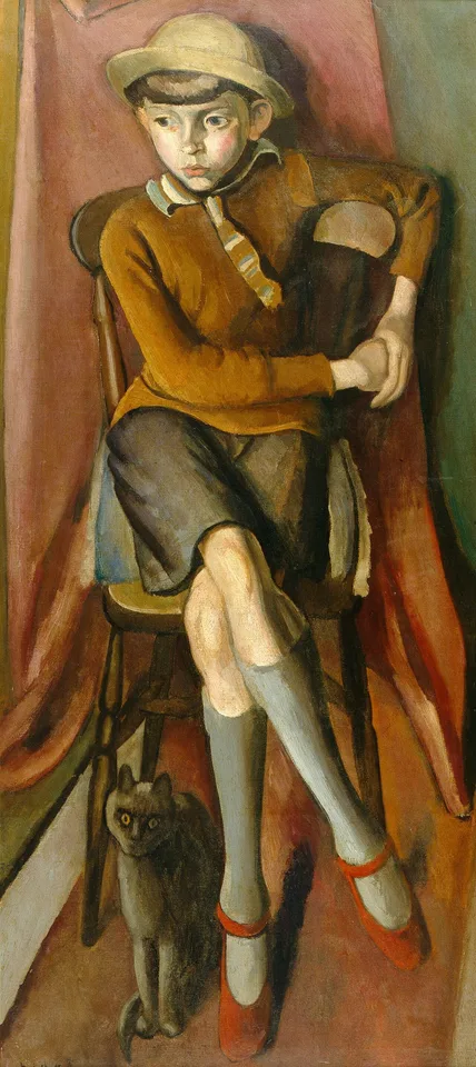 Bernard Meninsky, Boy with a Cat
