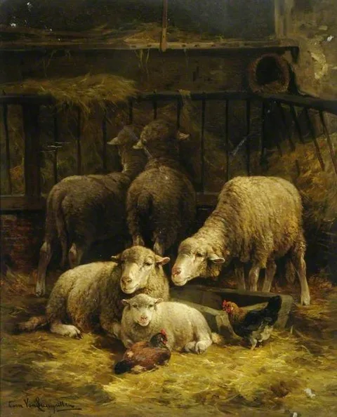 Cornelius Van Leemputten, Sheep and Poultry