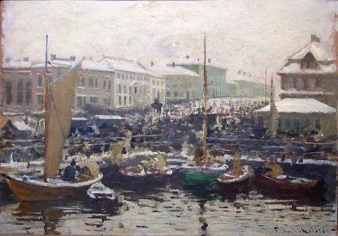 Fredrik Kolstø, Fischmarket in Bergen