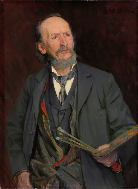 Fredrik Kolstø, Portrait of the Painter Amaldus Nielsen