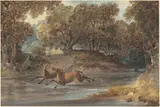 Joshua Shaw, Landscape with Deer, North Carolina