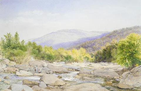 John William Hill, Landscape: View on Catskill Creek