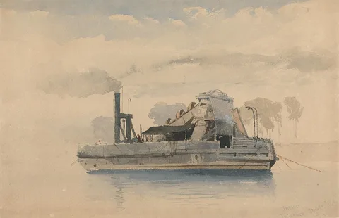 Thomas Charles Leeson Rowbotham, Dredger at Twickenham, September 22, 1874