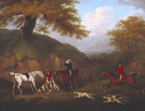 John Nost Sartorius, The Earl of Darlington Fox-Hunting with the Raby Pack: The Death