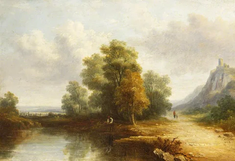 John Callow, Man Fishing in River