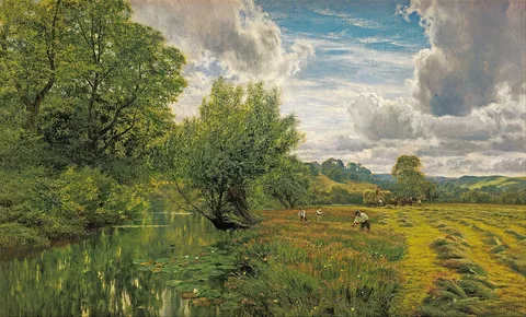 George Vicat Cole, Hayfield, near Days' Lock, Oxon
