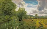 George Vicat Cole, Hayfield, near Days' Lock, Oxon