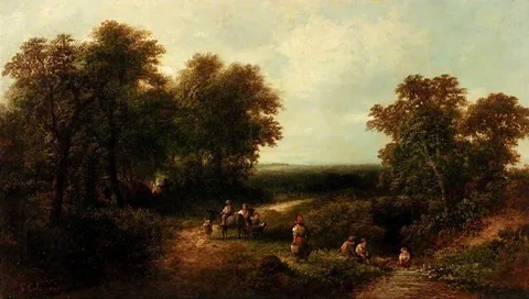 George Cole, Landscape with Figures