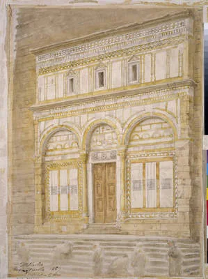 Thomas Matthews Rooke, Fiesole  - West Front of the Badia