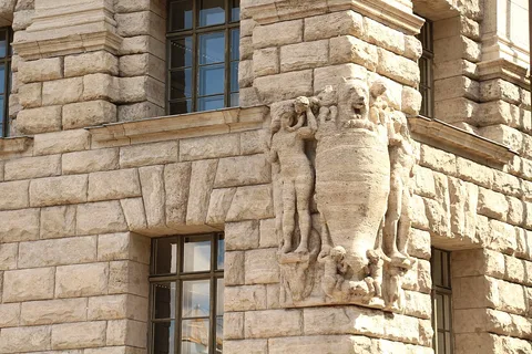 Georg Wrba, coat of arms cartouche with bear