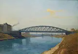 Thomas Leitner, The Danube Canal with the bridges Heiligenstädter Brücke and Döblinger Steg
