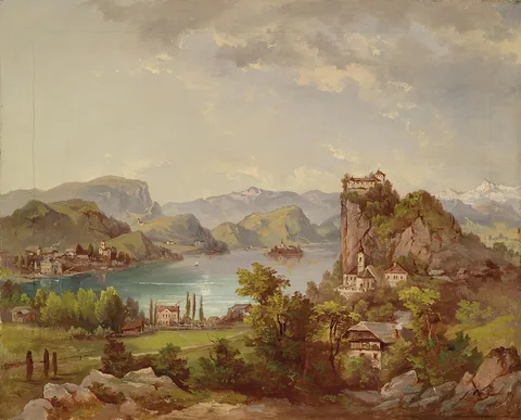 Jakob Canciani, View of Bled