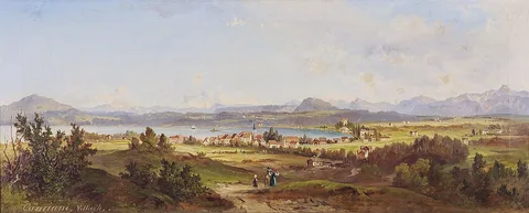 Jakob Canciani, Wörthersee Landscape with Velden