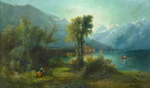 William Widgery, Swiss Lake Scene