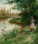 Alfred Augustus Glendening, Jr., A Walk by the River