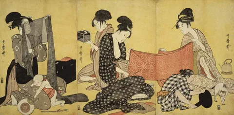 Kitagawa Utamaro, Hari-shigoto