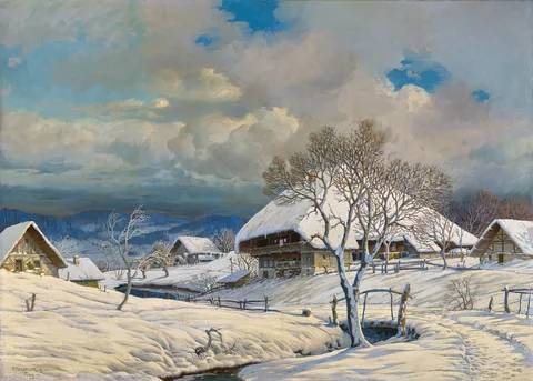 Karl Hauptmann, Winter Landscape