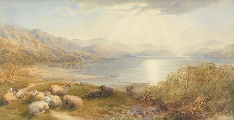 Cornelius Pearson, Scene on the Mawddlach, near Barmouth
