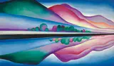 Georgia O'Keeffe, Lake George Reflection