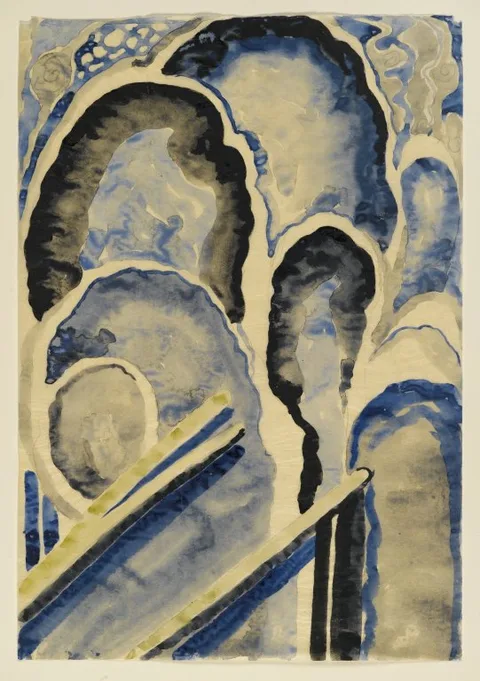 Georgia O'Keeffe, Blue #1