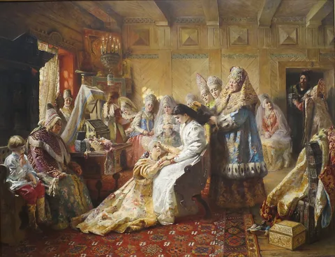 Konstantin Makovsky, The Russian Bride's Attire