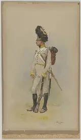 Édouard Detaille, A Standing Grenadier of the Municipal Guard