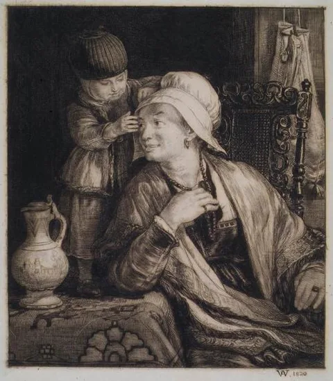 David Wilkie, The Flemish Mother - Sir David Wilkie