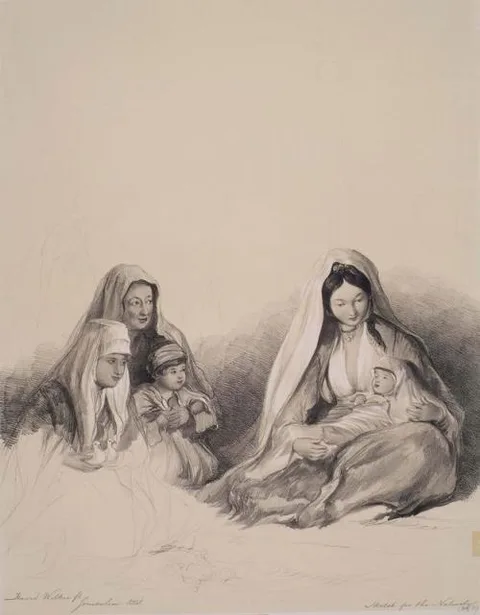 David Wilkie, Sketch for the Nativity - Sir David Wilkie