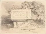 John Sell Cotman, Ruined Tomb Inscribed "A.M.G."