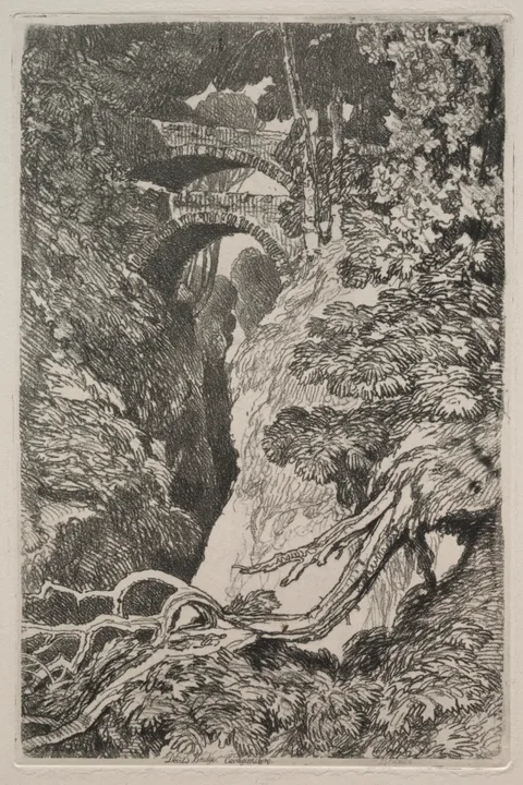 John Sell Cotman, Liber Studiorum:  Devil's Bridge, Cardiganshire