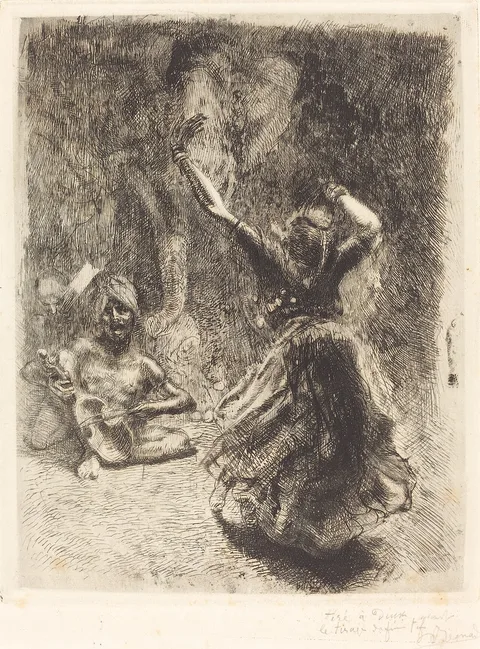 Paul-Albert Besnard, The Dancer of Tanjore (La bayadère de Tanjore)