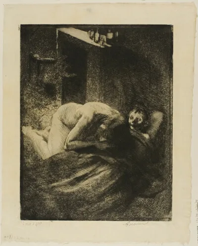 Paul-Albert Besnard, Misery, plate nine from Woman