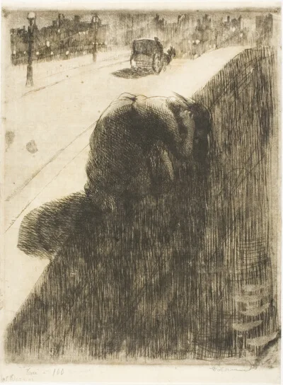 Paul-Albert Besnard, Suicide, plate eleven from Woman