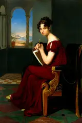 Carl Christian Vogel von Vogelstein, Young Lady with Drawing Utensils - Countess Thekla Ludolf, neé Weyssenhoff