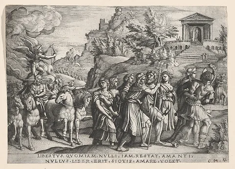 Georg Pencz, The Triumph of Love, from The Triumph of Petrarch